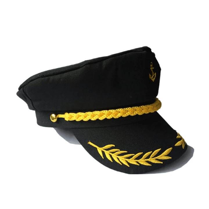 Casquette Marin Capitaine (Couleur: Noir)