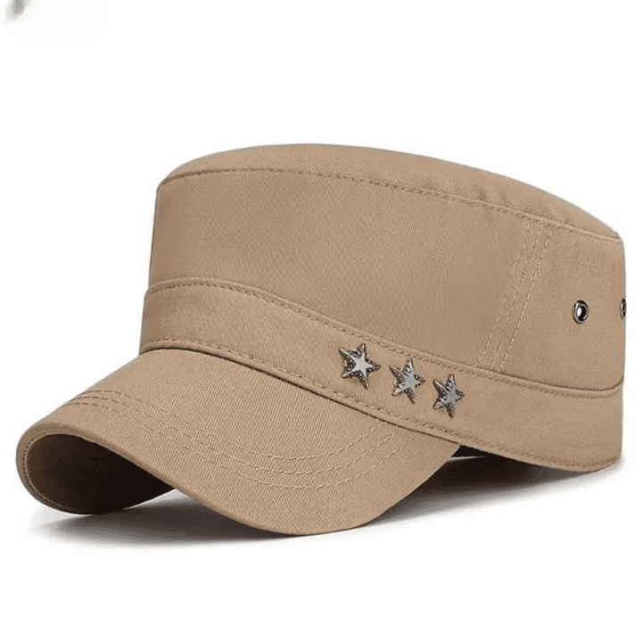 Casquette Militaire 3 Étoiles (Modèle: Beige)