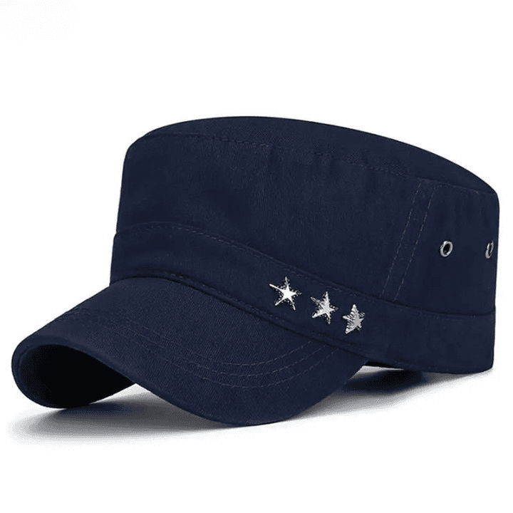Casquette Militaire 3 Étoiles (Modèle: Navy)