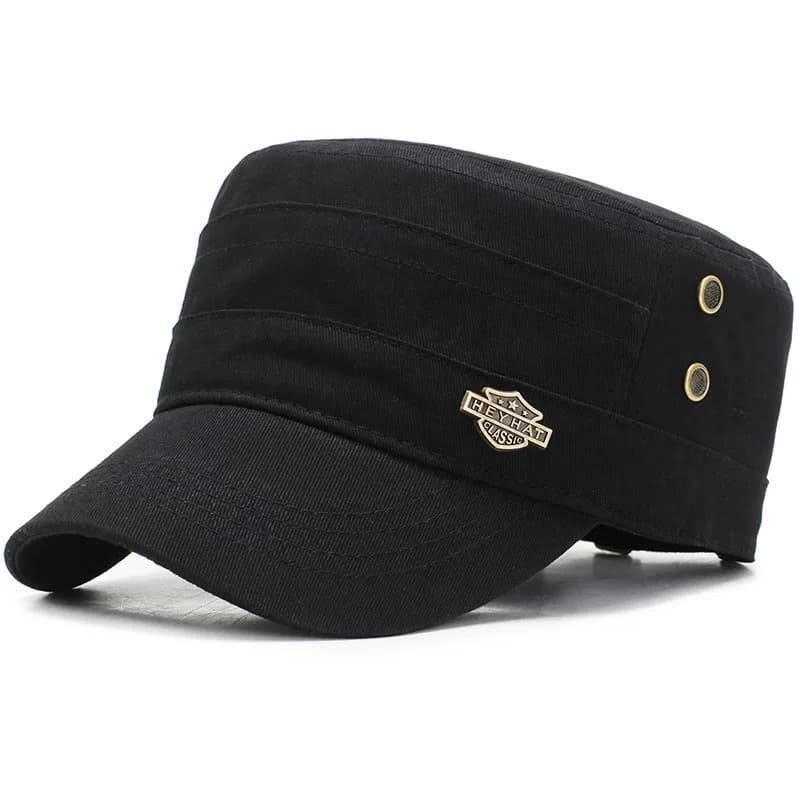 Casquette Militaire Classique (Couleur: Noir)