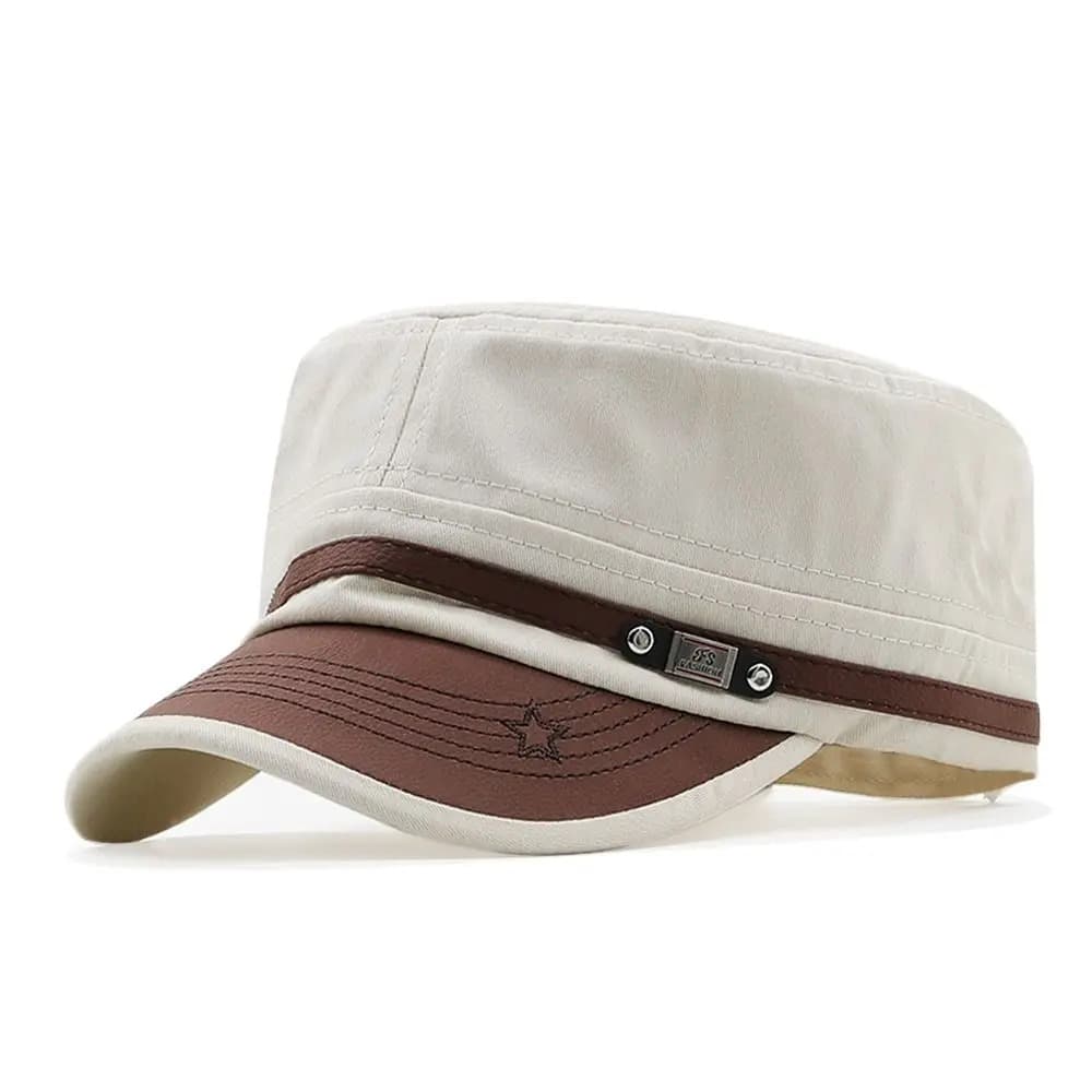Casquette Militaire Réglable (Modèle: Beige)