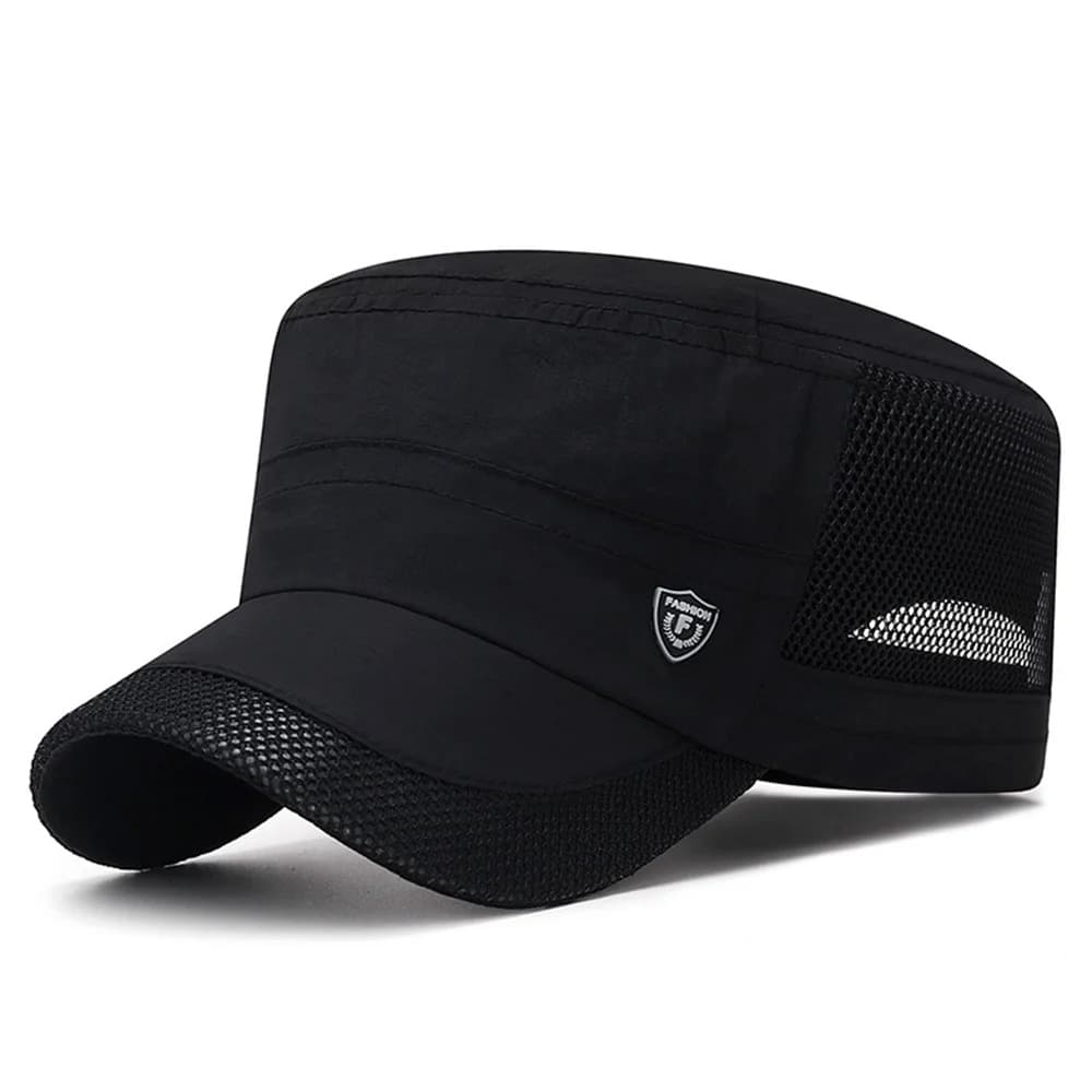 Casquette Militaire à Mailles (Couleur: Noir)
