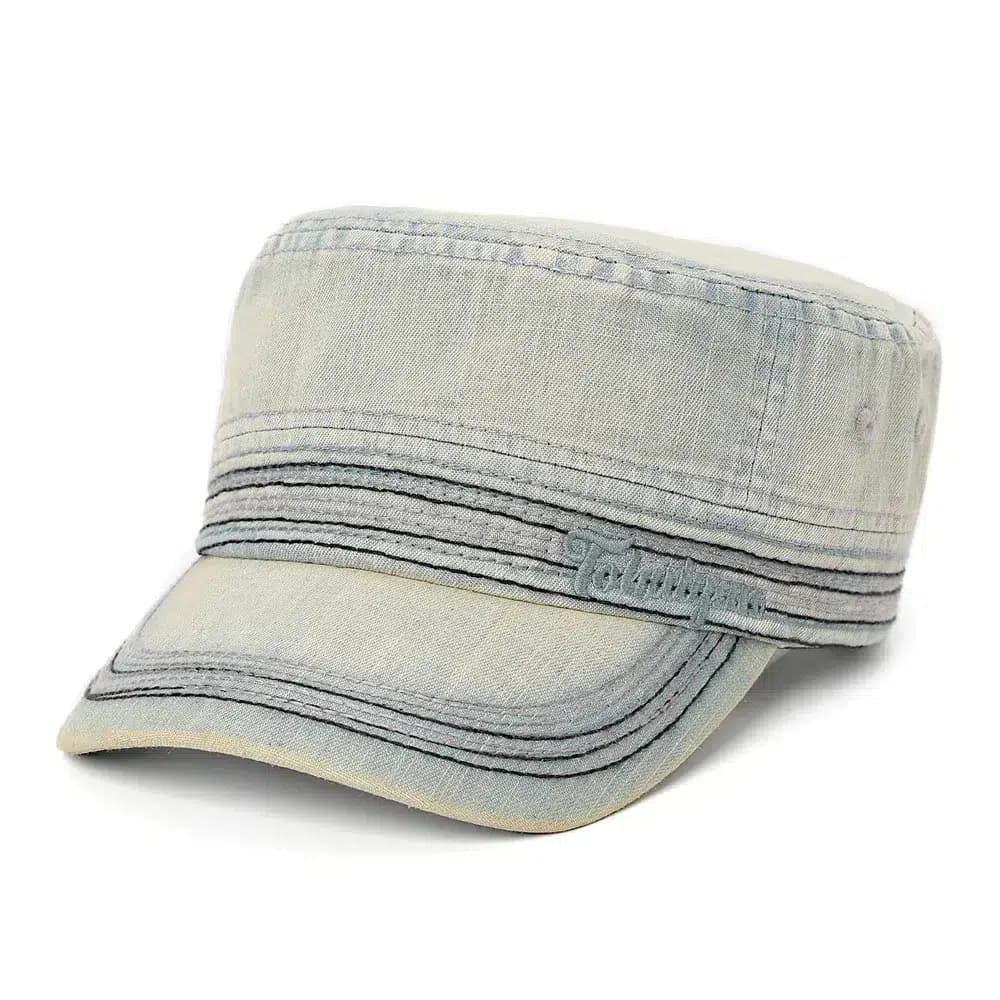 Casquette Militaire en Jean (Modèle: Clair)