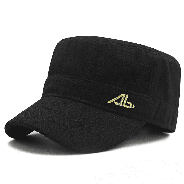 Casquette Militaire en Laine (Couleur: Or, Taille: XL 61-65CM)