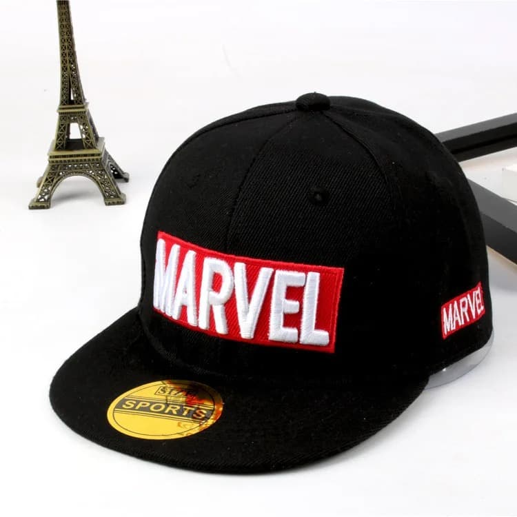 Casquette Noire Marvel Pour Enfant