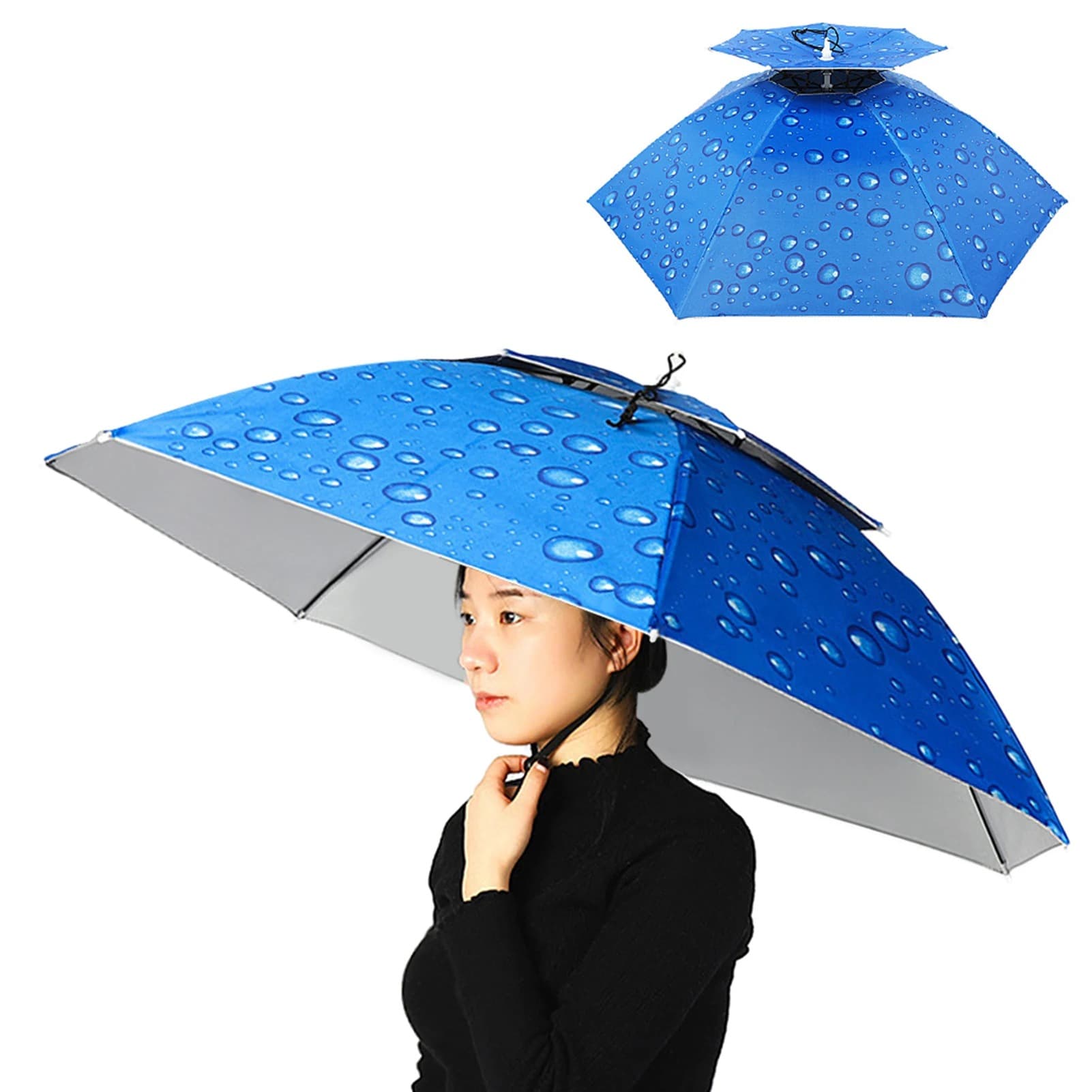 Casquette Parapluie Goutte d'Eau