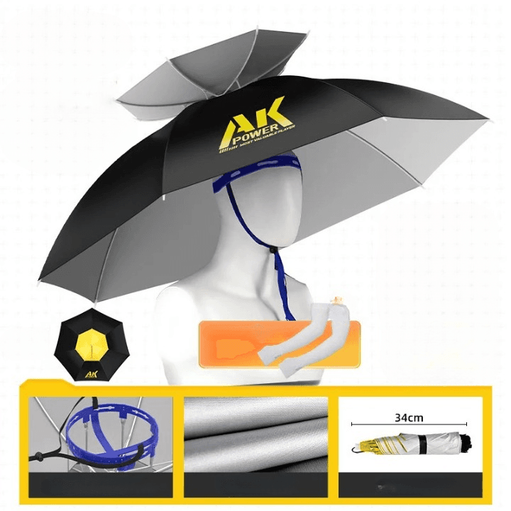 Casquette Parapluie Premium (Modèle: Argent)