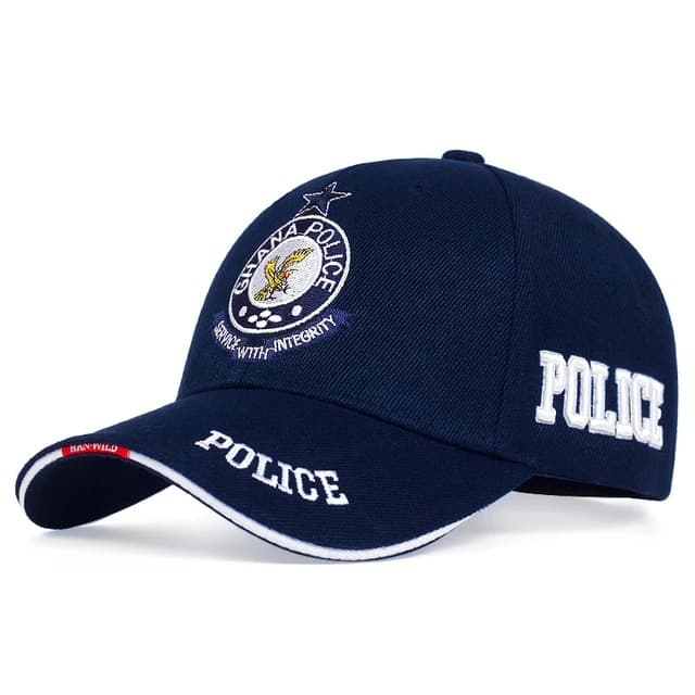 Casquette Police Ghana (Modèle: Police du Ghana Bleu)