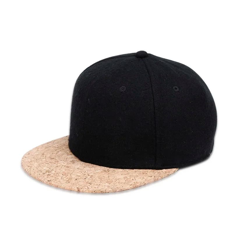Casquette Snapback en Liège (Couleur: Noir)