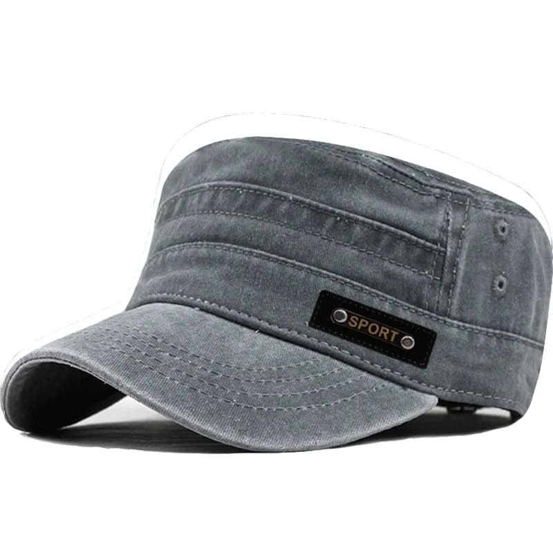 Casquette Style Militaire Sport (Modèle: Gris)