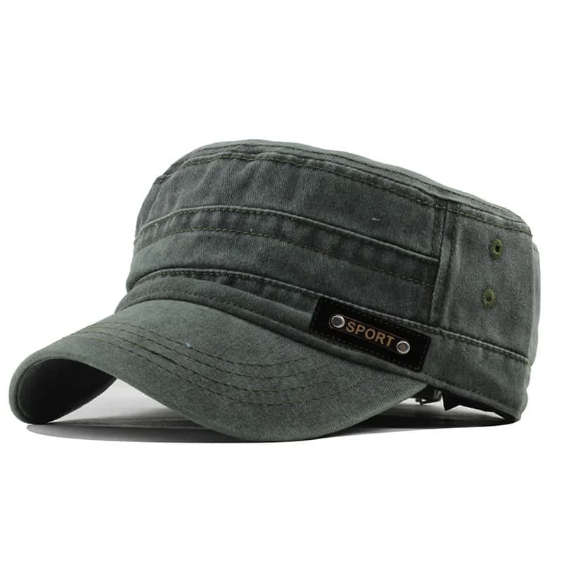 Casquette Style Militaire Sport (Modèle: Vert)