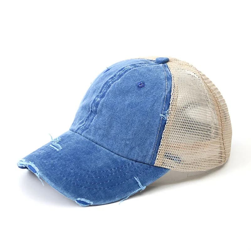 Casquette Trucker Bleu Pour Femme