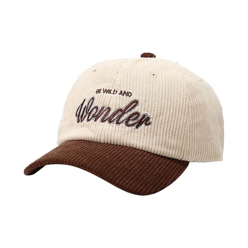 Casquette Vintage en Velours (Modèle: Marron)