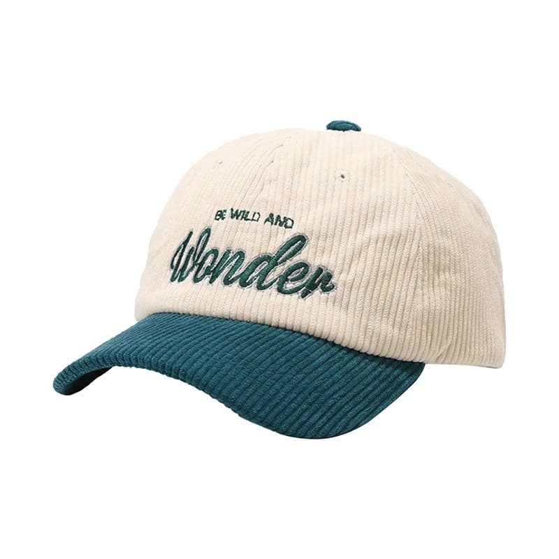 Casquette Vintage en Velours (Modèle: Vert)