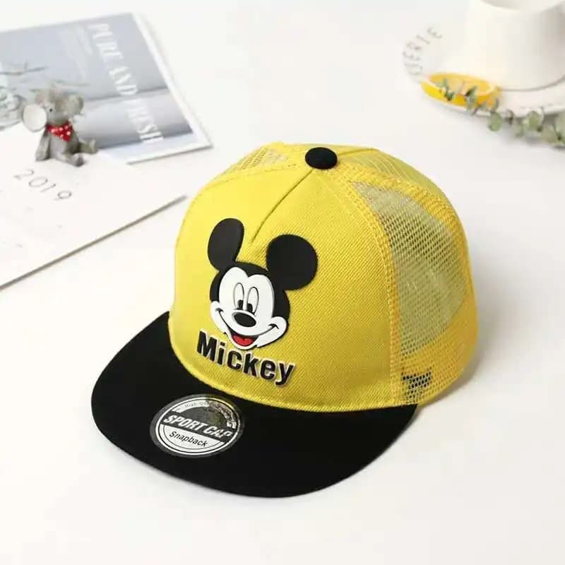 Casquette à Mailles Mickey (Couleur: Jaune)