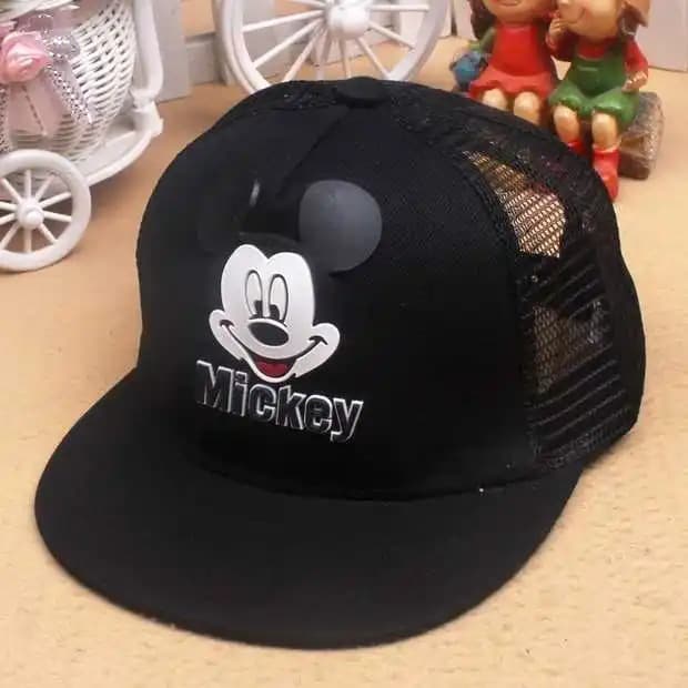 Casquette à Mailles Mickey (Couleur: Noir)