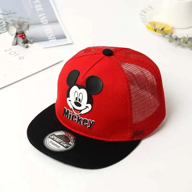 Casquette à Mailles Mickey (Couleur: Rouge)