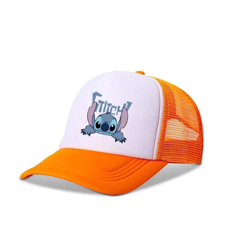 Casquette à Mailles Stitch (Couleur: Orange)