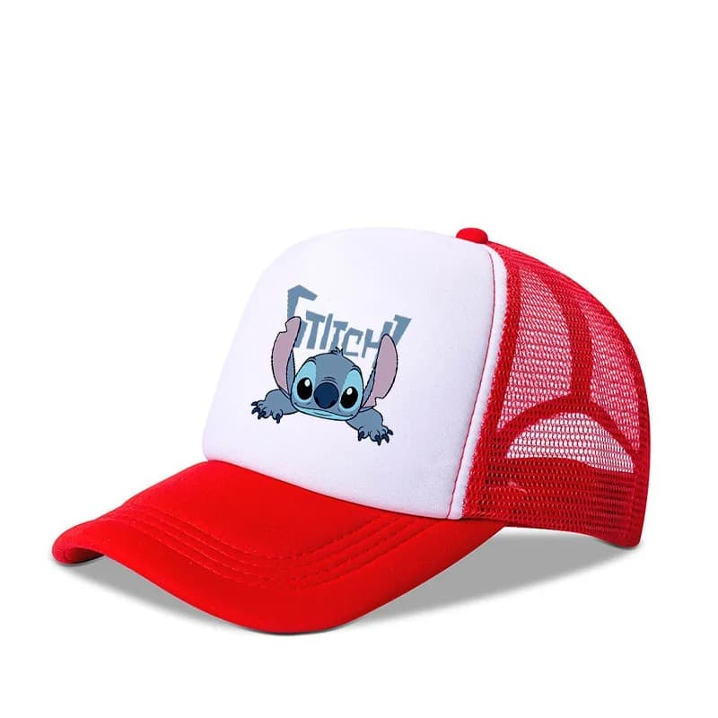 Casquette à Mailles Stitch (Couleur: Rouge)