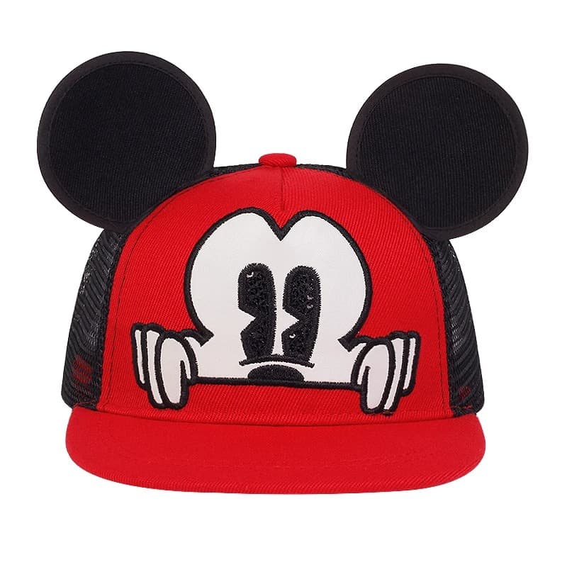 Casquette à Oreilles Mickey (Modèle: Rouge)