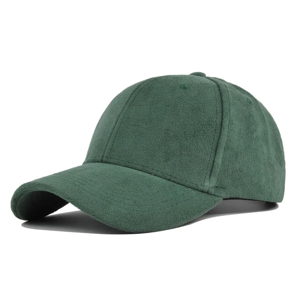 Casquette de Baseball en Daim Verte