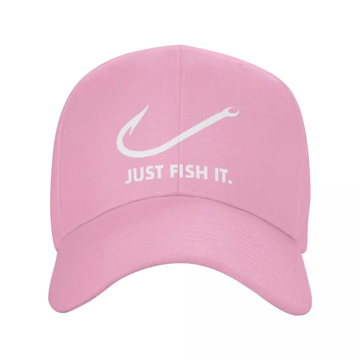 Casquette de Pêche Just Fish It (Couleur: Rose)