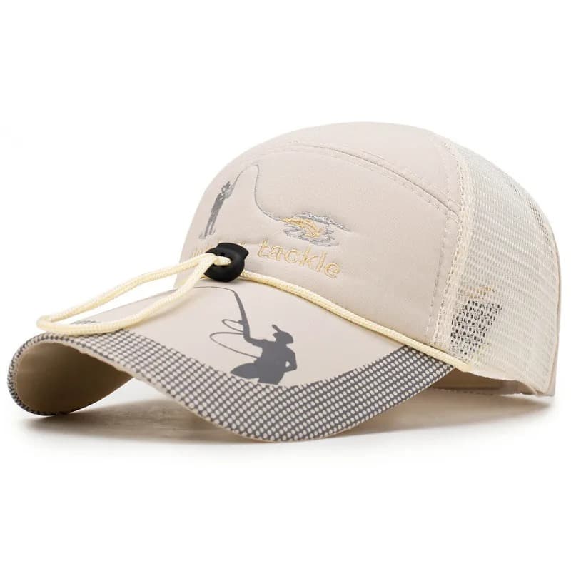 Casquette de Pêche à Maille (Couleur: Beige)