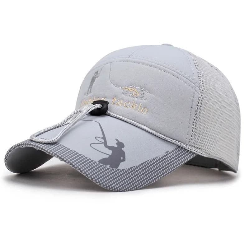 Casquette de Pêche à Maille (Couleur: Gris)