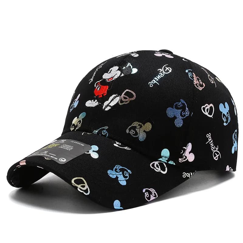 Casquette Adulte à Motif Mickey (Modèle: Noir)