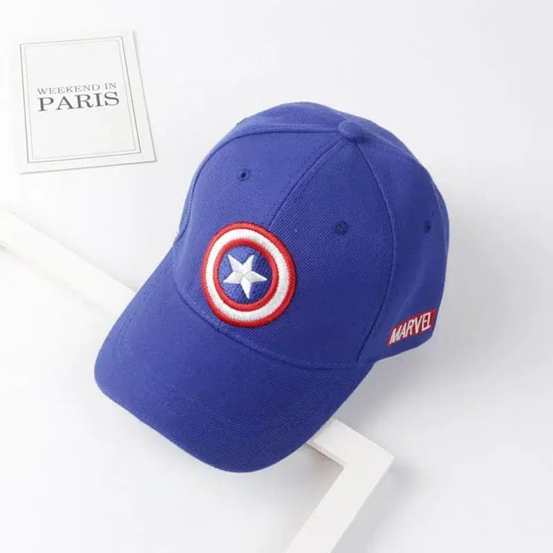 Casquette Captain America Pour Enfant (Couleur: Bleu)