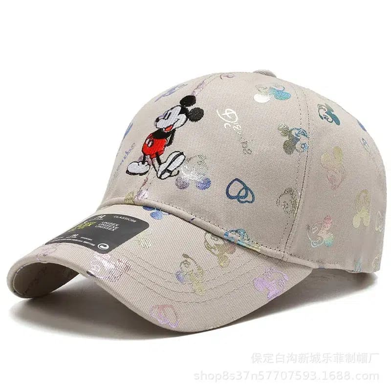 Casquette Adulte à Motif Mickey (Modèle: Beige)