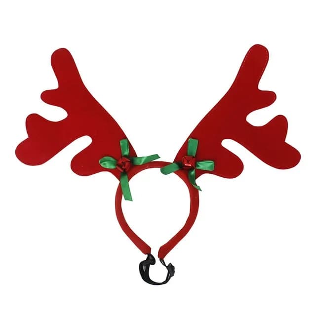 Chapeau de Noël Pour Chien (Modèle: Rennes Rouge)