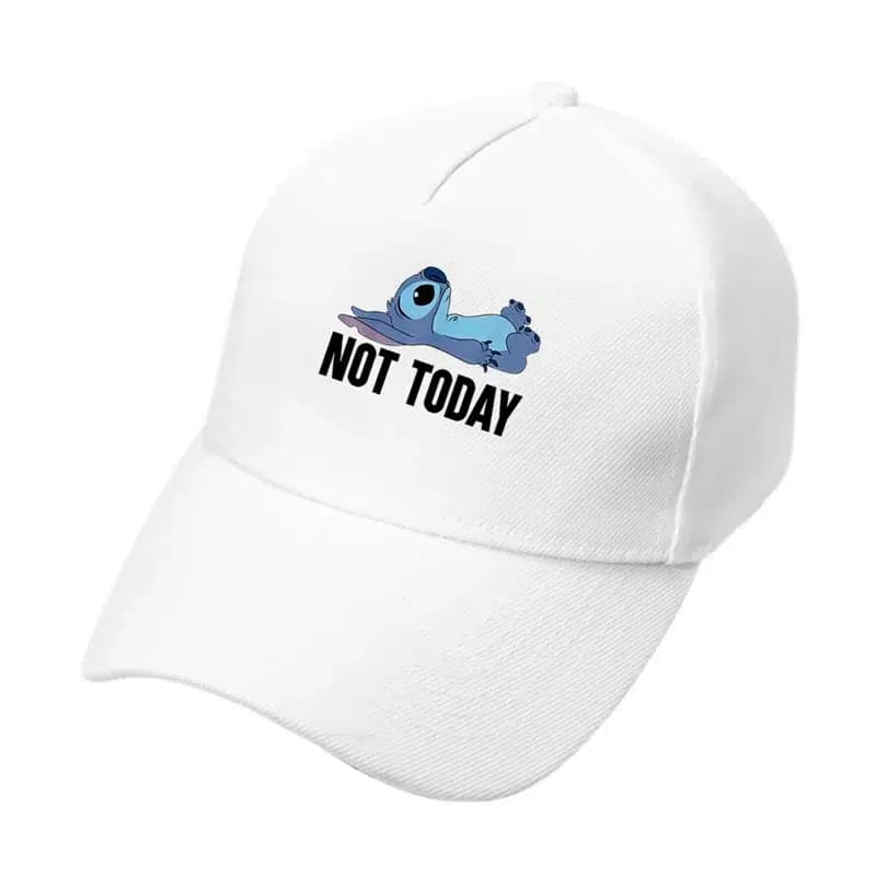 Casquette Blanche Stitch Pour Adulte (Modèle: Stitch Fainéant)