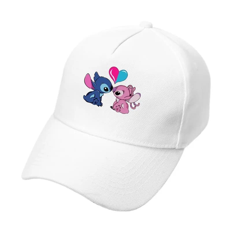 Casquette Blanche Stitch Pour Adulte (Modèle: Stitch Amoureux)