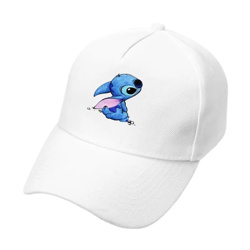 Casquette Blanche Stitch Pour Adulte (Modèle: Stitch Penseur)