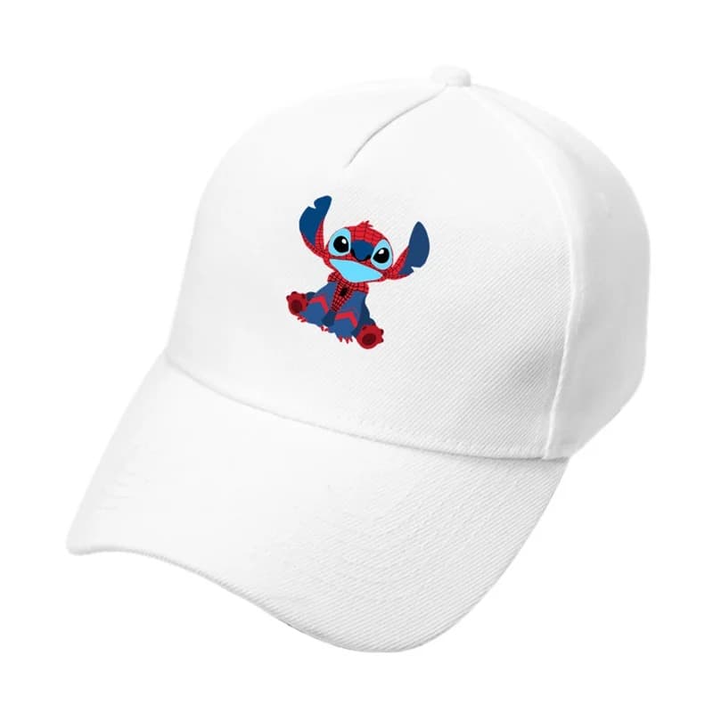 Casquette Blanche Stitch Pour Adulte (Modèle: Stitch Spiderman)