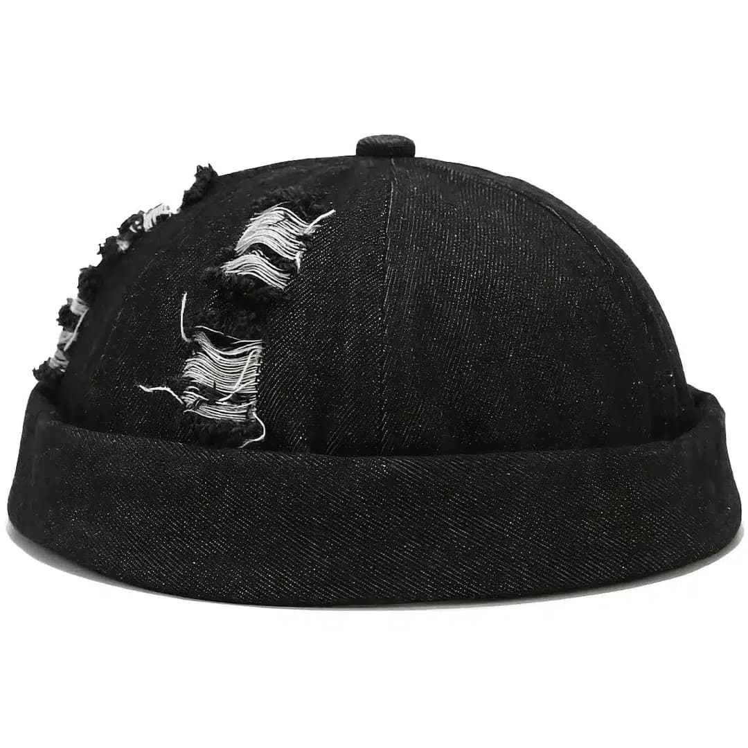 Casquette Docker En Jean (Couleur: Noir)
