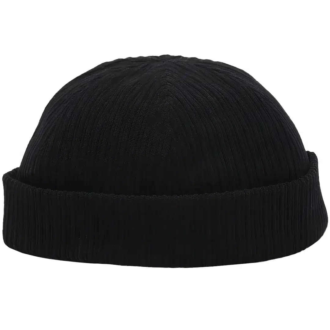 Casquette Docker Velours Côtelé (Couleur: Noir)