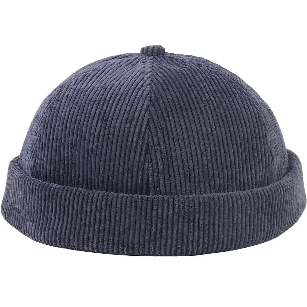 Casquette Docker Velours (Couleur: Bleu marine)