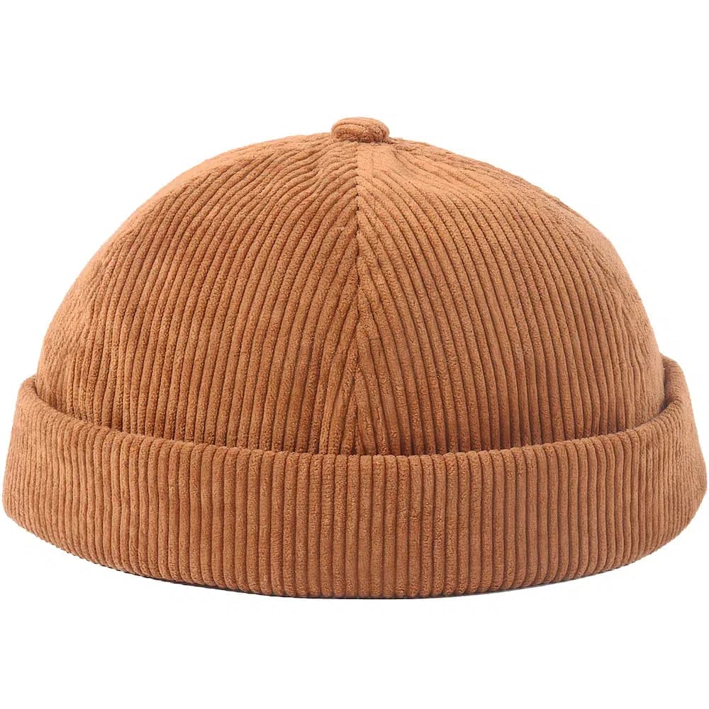 Casquette Docker Velours (Couleur: Camel)