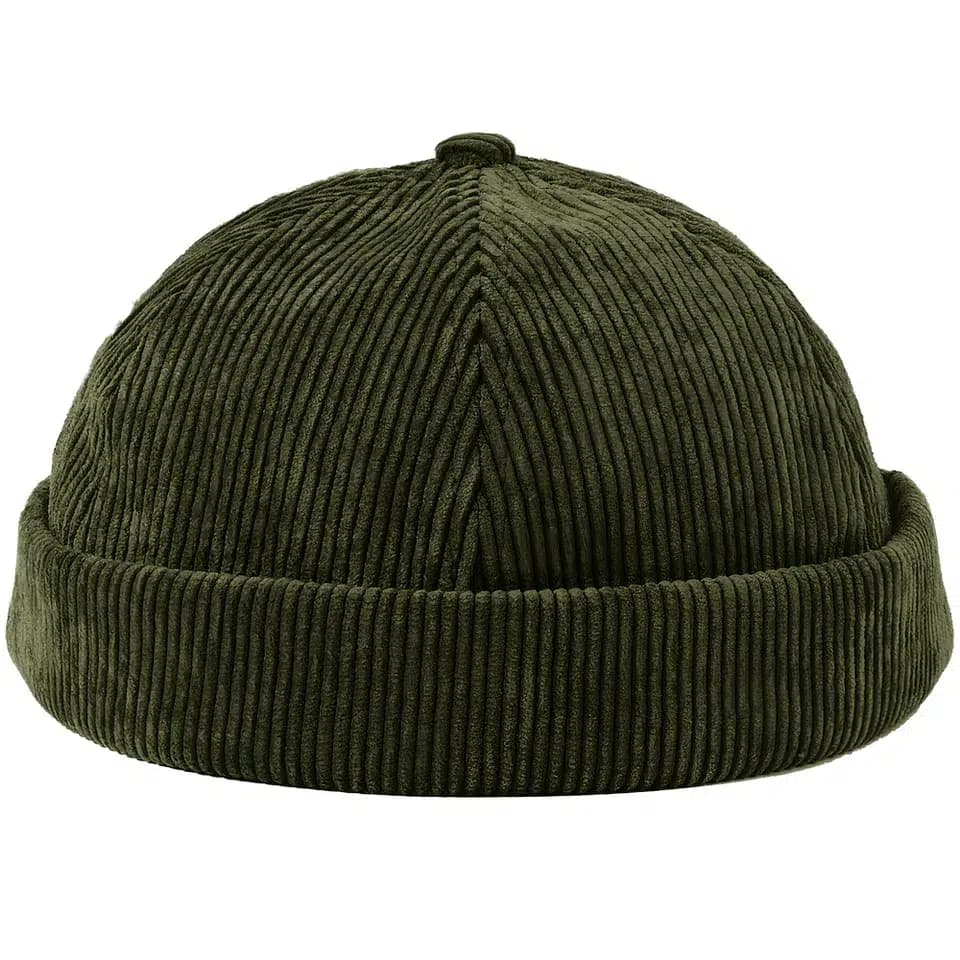 Casquette Docker Velours (Couleur: Vert)