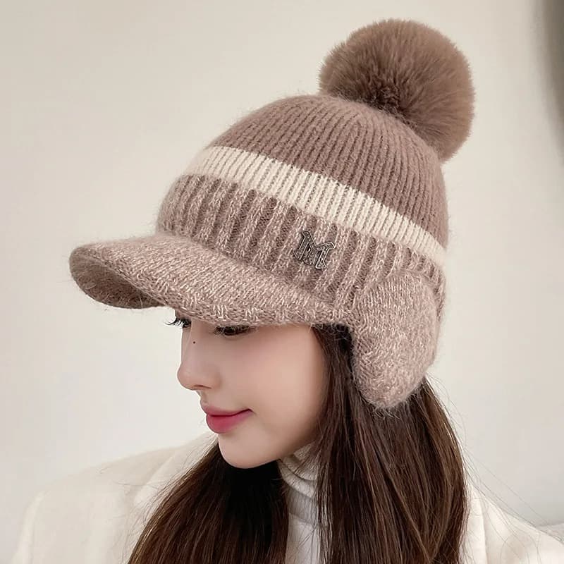 Bonnet Casquette Femme (Couleur: Café)