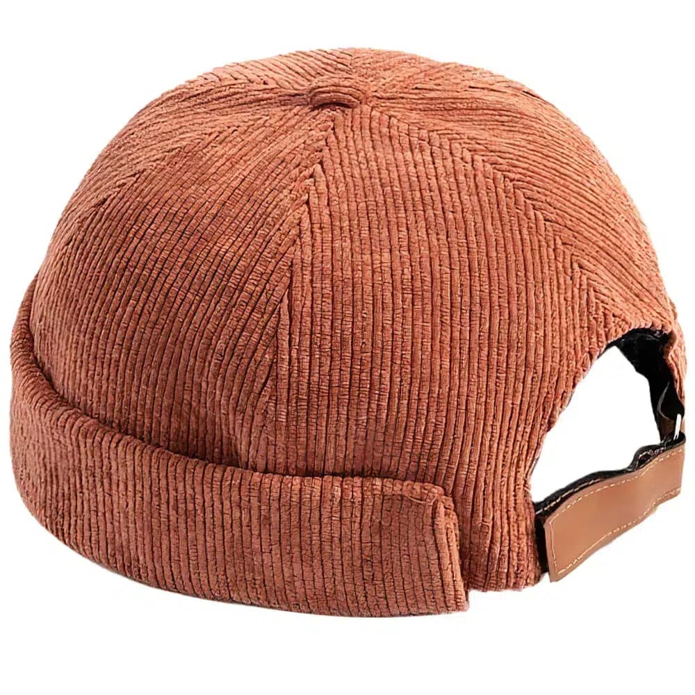 Casquette Docker Côtelé (Couleur: Orange)