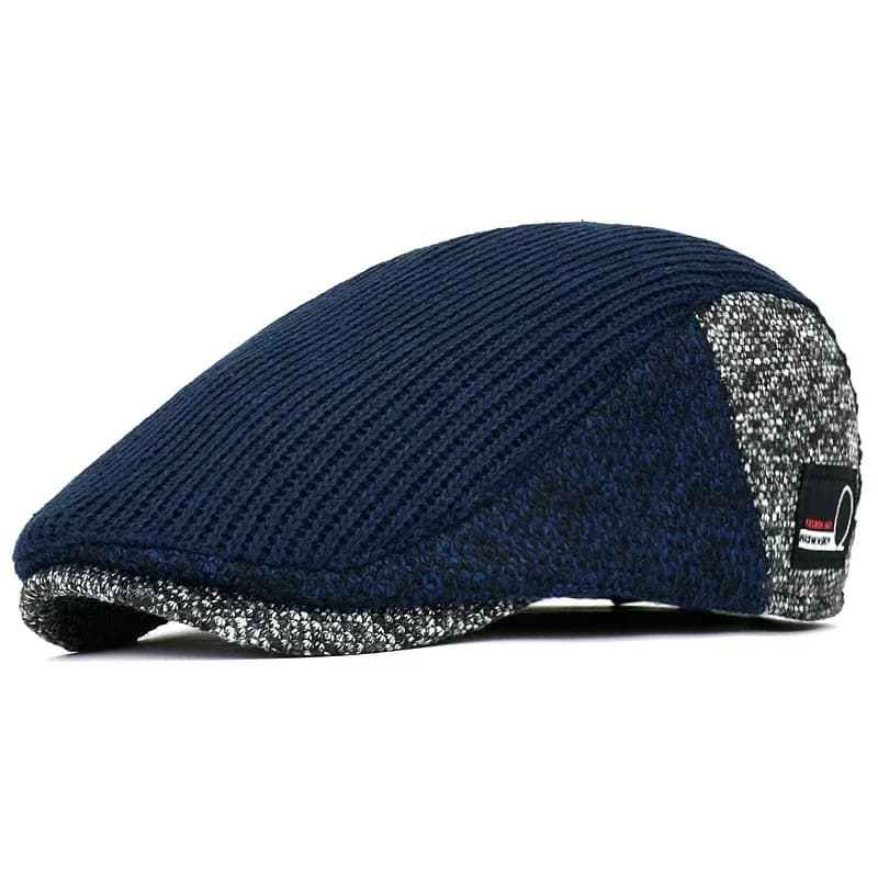 Casquette Plate Hiver (Modèle: Navy)