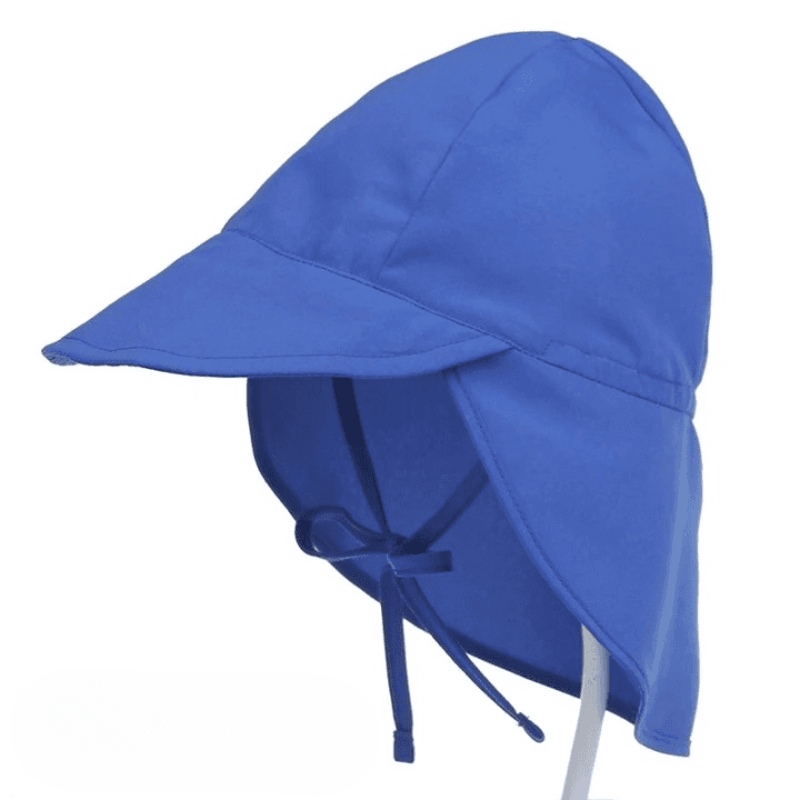 Casquette Anti UV Bébé (Couleur: Bleu, Taille: L 48-54cm)