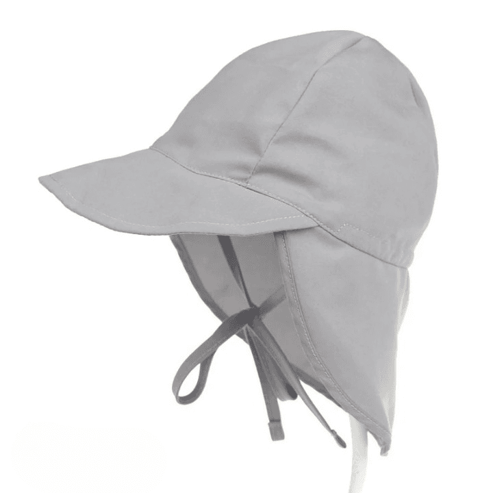 Casquette Anti UV Bébé (Couleur: Gris, Taille: L 48-54cm)