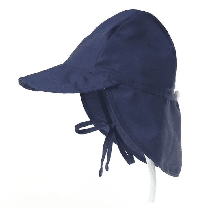 Casquette Anti UV Bébé (Couleur: Navy, Taille: L 48-54cm)