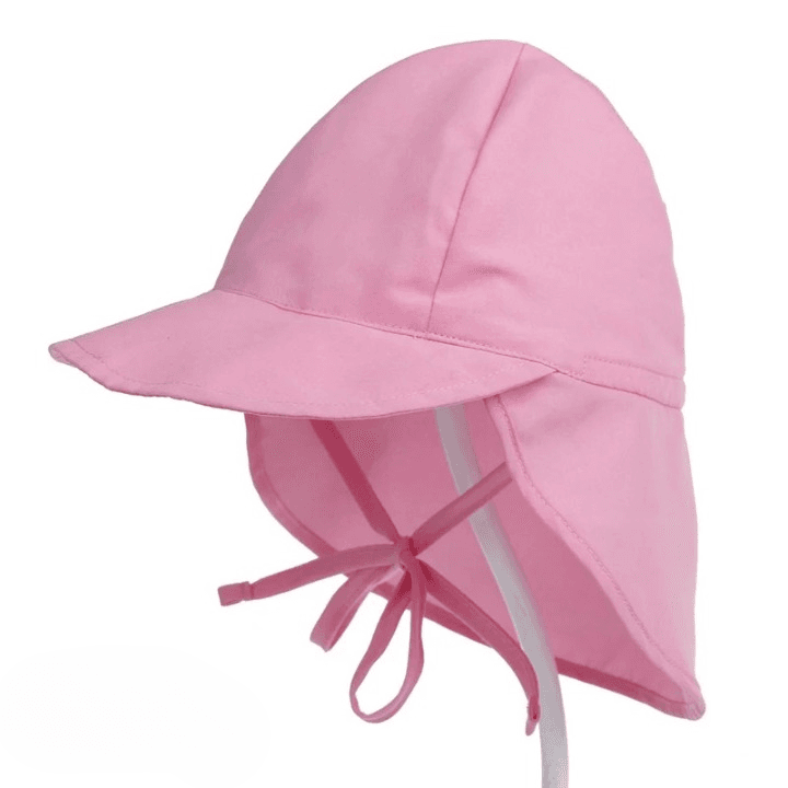 Casquette Anti UV Bébé (Couleur: Rose, Taille: L 48-54cm)
