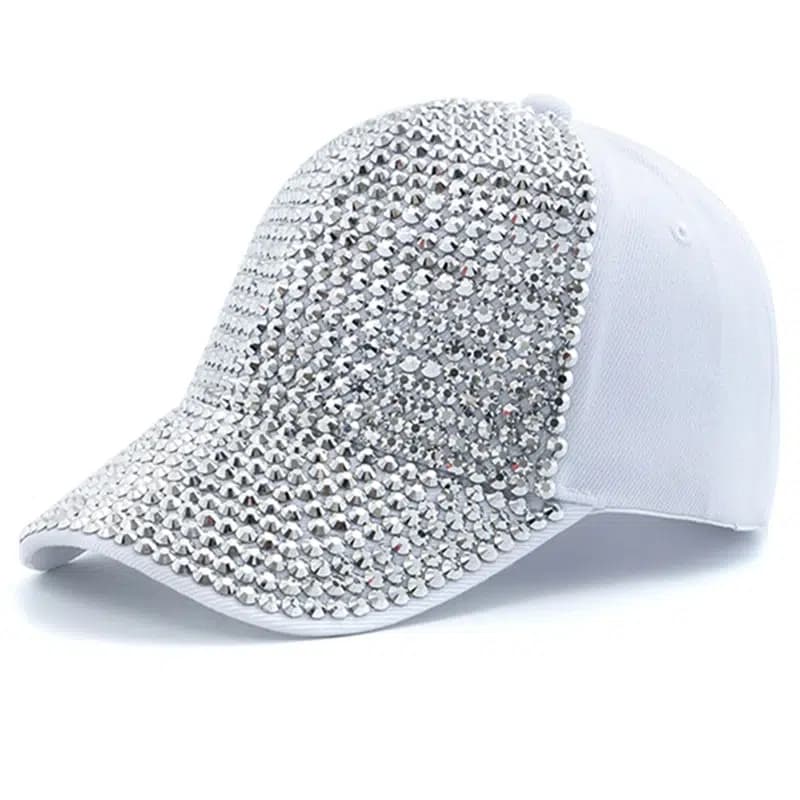 Casquette Baseball Diamant (Modèle: Blanc)