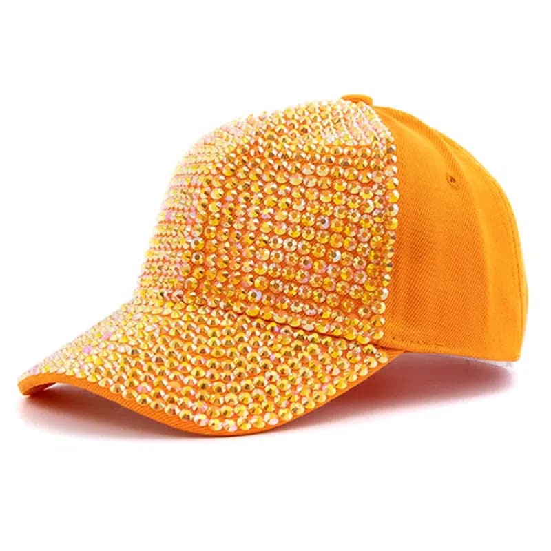 Casquette Baseball Diamant (Modèle: Orange)
